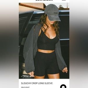 Slouchy crop long sleeve